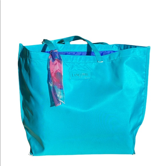 NWOT Bright Blue Lacome Tote Bag - Picture 1 of 5